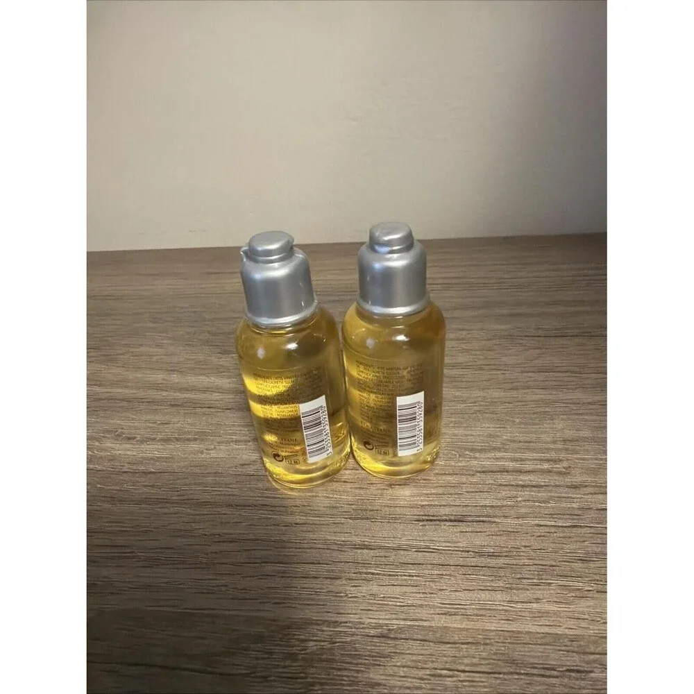 2x L'Occitane Amande Almond Shower Oil Body Wash-Travel Size 1.1 fl oz/35mL-NEW
